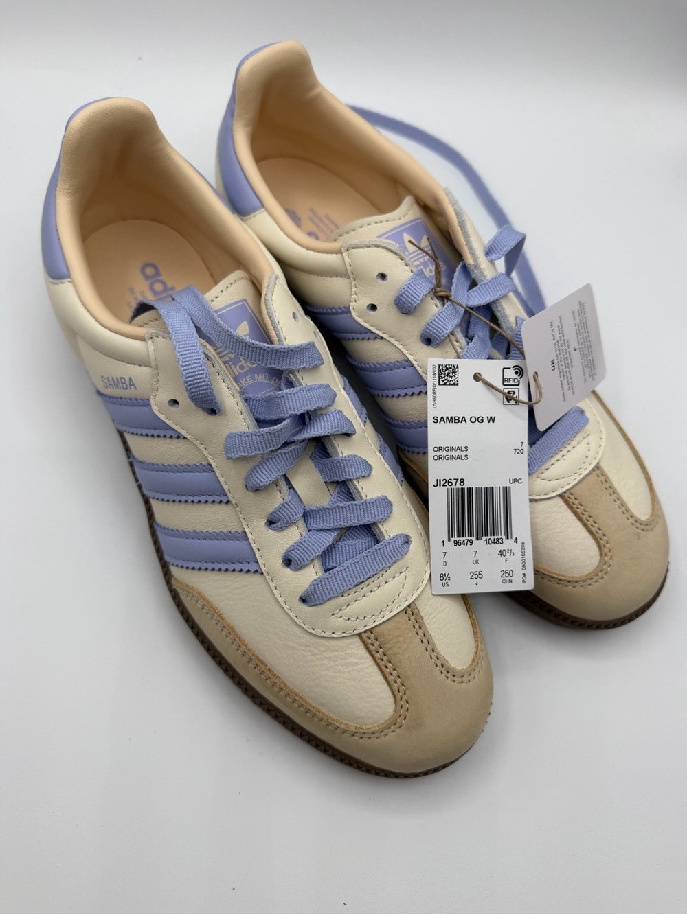 adidas Samba OG W Sneakers - Cream & Lavender